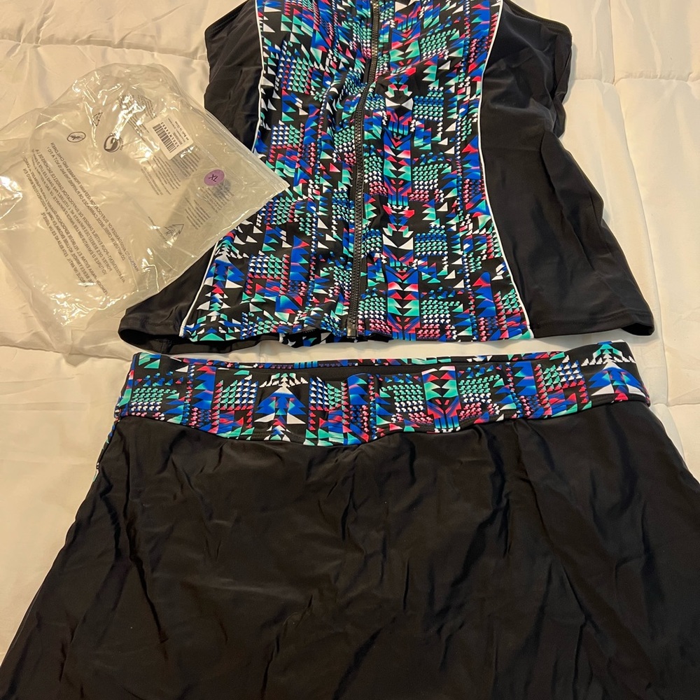 2 piece bathing suit.